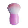 Einzelner Pilzkopf-Make-up-Pinsel mit lila Griff und rosa Verlaufsborsten - Pilzpinsel Uni-Rosa / Rosa