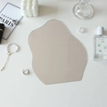 Irregular acrylic mirror tray as aesthetic jewelry photo prop on a white surface - Cloud Shape Irregular Mirror/24*19cm