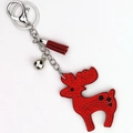 Sparkling red reindeer keychain with rhinestones and tassel for Christmas decor - Christmas Deer