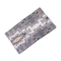 Elastic wide yoga headband with ethnic geometric pattern on gray fabric background - 10# Grey Rhombus Geometric