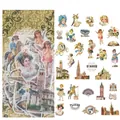 European vintage washi stickers set featuring angels and victorian architecture designs - Vintage Noble