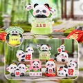 Cute panda blind box figurine with mahjong motifs and a glowing hidden edition - -458 Panda Hanhan Baba Huhe 6 / Full Box Set