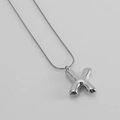 Polished silver bubble letter X pendant on a sleek snake chain necklace for women - Letter X [Steel]