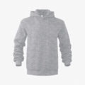 Felpa con cappuccio grigia da uomo con maglia a trecce e stile casual alla moda - Grigio chiaro