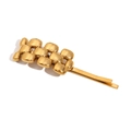 Haarklammer aus Edelstahl mit minimalistischem Gliederketten Design in Gold Optik - Gold (Armbandform)