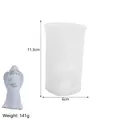 3D Engel Silikonform für Kerzen mit Details zu 11,3 cm Höhe und 141 g Gewichtsanzeige - Nr. 2 Stehender Engel