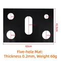 Tabella taglie dettagliata per protezione fornello in teflon nero con spessore 0.2mm - [Spessore 0.2mm] Tappetino a 5 fori Nero arrotolato