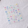 Selbstklebende 3D Holografische Schmetterling Nagelsticker im Modell M-099 Design - M099 Stil (M099)