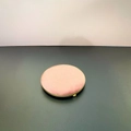 Pink velvet jewelry tray with gold metal frame and spherical feet for elegant storage - Small Round Display Tray