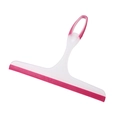 Tergivetro flessibile rosa e bianco per la pulizia dei vetri con foro di sospensione - Rosso