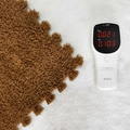 Brown plush foam interlocking floor mat with thick pile texture and low formaldehyde levels - Coffee