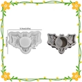 Halloween bat and pumpkin silicone mold for DIY resin crafts with size measurements - Bat Candle Holder