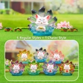 Nine-Tailed Fox blind box set with 7 translucent resin figures in gradient colors - M328 Oriental Fox Box 6 / Full Box Set