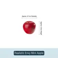 Artificial red apple model with realistic texture, measuring 6.7cm by 6.5cm for display - Envy Apple
