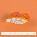 Modèle de sushi à l'anguille artificielle réaliste pour vitrine, 8 cm x 4 cm x 3 cm - Sushi d'Anguille