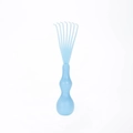 Light blue hair comb cleaning tool made of durable plastic for salon and home use - POM Plastic / Blue
