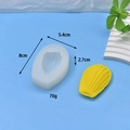 Madeleine shaped silicone mold for DIY soap or cake with precise size dimensions - US 8