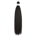 Extensions de cheveux Easy Braid 26 pouces noir intense en fibre basse température - Brun Foncé (FR 2#)
