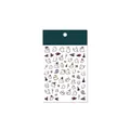 5D embossed Halloween nail stickers with cute ghost and wizard hat patterns - Halloween Party New Embossed (TS-1688)