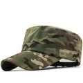 Detail view of camouflage cadet cap showing breathable metal vents and ripstop fabric texture - Woodland Camo(03)