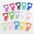 Colorful cat-shaped lobster clasps in 15 candy colors for DIY jewelry making - Mixed Cat Head Clasps Set (10Pcs)
