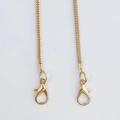 Golden crossbody phone case metal chain strap with secure lobster clasps 110cm - 3mm Foxtail Chain (Gold) / 110cm