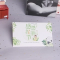 Teachers' Day greeting card with green plant patterns on a purple starry background - Teacher's Day Gratitude Envelope No.2