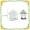 Birdhouse silicone mold for DIY resin Spring decor with precise dimension markings - Spring House