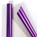 Deep purple matte aluminum gift wrapping paper roll with silk brushed texture - 43cm*10m / Matte Purple