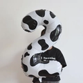 Number 2 cow print foil balloon for kids birthday party decoration standing style - Cow Pattern Style