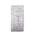 Multi-strand faceted grey moonstone beads bracelet with iridescent finish on white background - 2-2.5mm/15 Inch / Faceted Labradorite