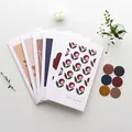 Minimalist floral stationery gift set with 6 paper bags and 6 Dear Teacher stickers - 6 Styles 1 Set Zd058 Light-colored Flat Pocket; White Cardstock; As Shown In The Picture.