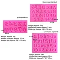 Pink 3-piece silicone baking mold set with letters and numbers for cake decorating - Three-Piece Set