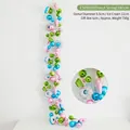 180cm Macaron Christmas ball garland with donuts, ice cream, and gift box ornaments - Donut String