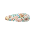 Pasador de pelo de tela con estampado floral dulce y diseño de jardín suave - Estilo 14