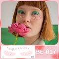 Cute daisy and heart facial tattoo stickers BE-017 for New Year creative makeup look - Daisy Heart Style (BE-017)