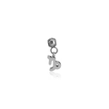 Polished silver stainless steel Capricorn zodiac charm pendant for DIY jewelry - Capricorn / Silver