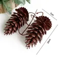 Deep brown 10cm artificial pine cone cluster for Christmas wreath decor weighing 47.5g - 10cm Artificial Pine Cone / 500g
