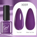 LILY'CUTE purple gel polish X059 in 7ml bottle with glossy and matte finish effects - Purple (59)