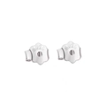 S925 sterling silver earring backs in silver finish with clear hallmark engraving - Earring Backs / Plain Silver