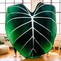 Gradiënt groen Alocasia blad (Stijl 4) / 100x150cm