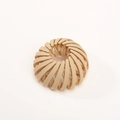 Beige matte bird nest hair ring expanding bun maker claw clip for high ponytail styling - Matte Beige
