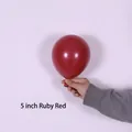 5 inch ruby red macaron latex balloon for birthday party and wedding event decoration - Special Price Drop - 5-inch Mini Balloons (22 Pieces) In Ruby Red - A Must-have Choice
