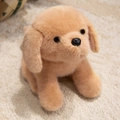Cute golden retriever plush dog toy in soft light brown fur for kids' comfort - Golden Retriever - Brown / 30cm