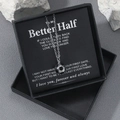 Silver football pendant necklace in black gift box with emotional message card for men - O-Chain Black Soccer with Gift Box