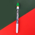Penna natalizia con sabbie mobili liquide, decorata con albero di Natale verde - Stile Albero di Natale (①) / 0.5mm
