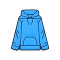 Perle in silicone blu a forma di felpa con cappuccio per catenelle ciuccio e massaggiagengive - Stile Felpa / Blu