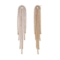 Orecchini a nappa placcati oro 18K con micro-pavé di zirconi bianchi brillanti - Oro
