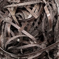 Sparkling coffee brown shredded raffia paper with glitter for gift box filling - 30g/Pack / PT08 Dark Brown Glitter