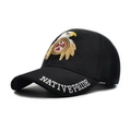 Black baseball cap featuring eagle shield embroidery and Native Pride text on brim - Black Small Eagle